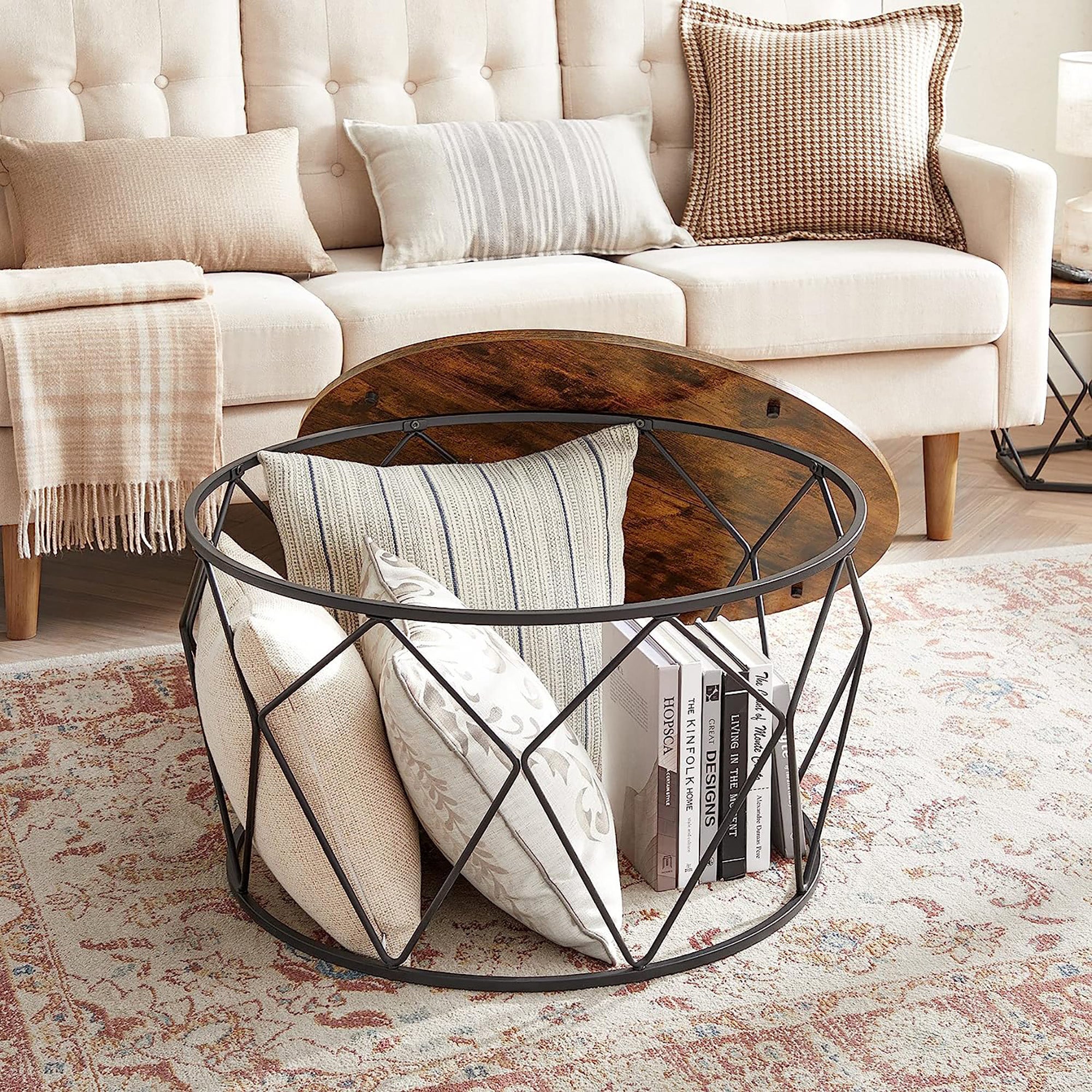Round wire discount coffee table